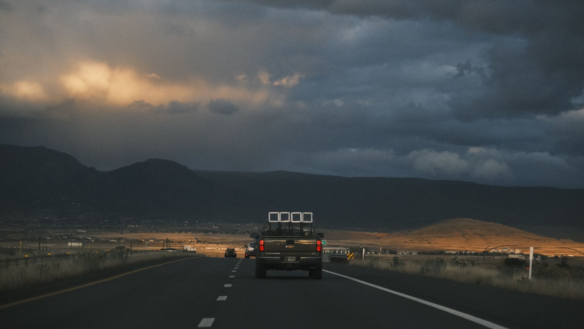Tow truck on a rural road