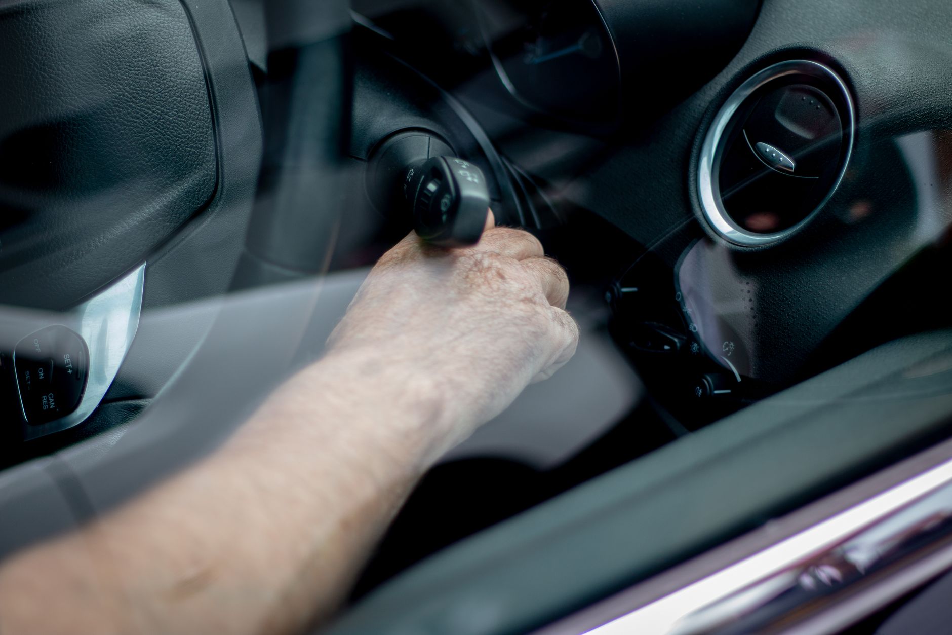 Keys locked inside a car